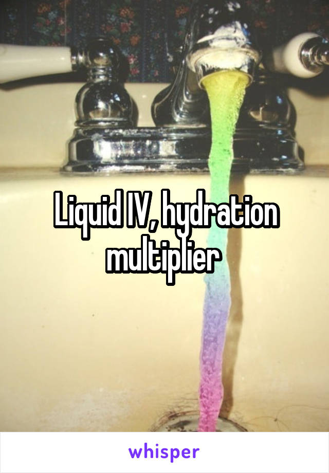 Liquid IV, hydration multiplier 