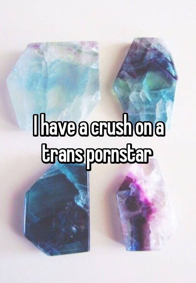 I have a crush on a trans pornstar 