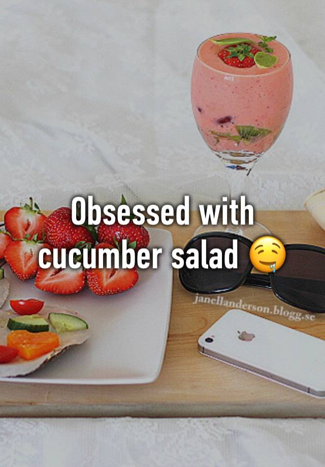 Obsessed with cucumber salad 🤤