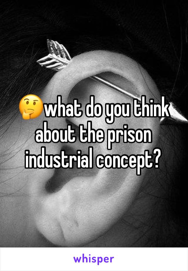 🤔what do you think about the prison industrial concept?