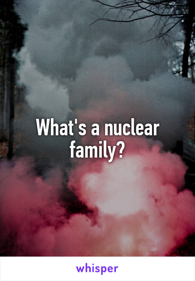 What's a nuclear family?