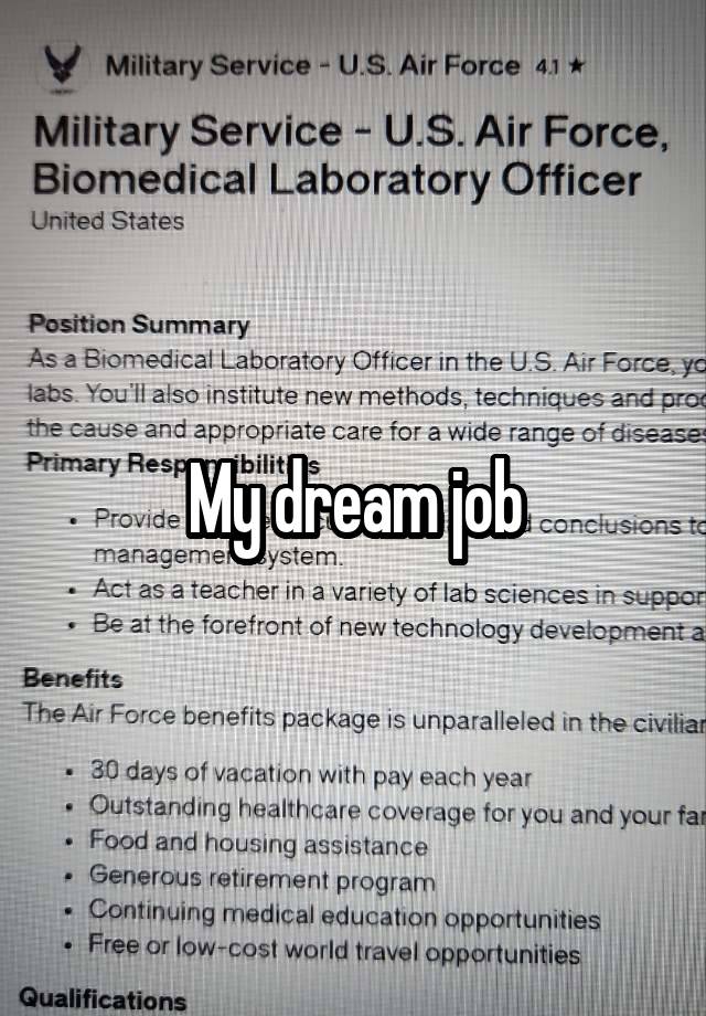 My dream job