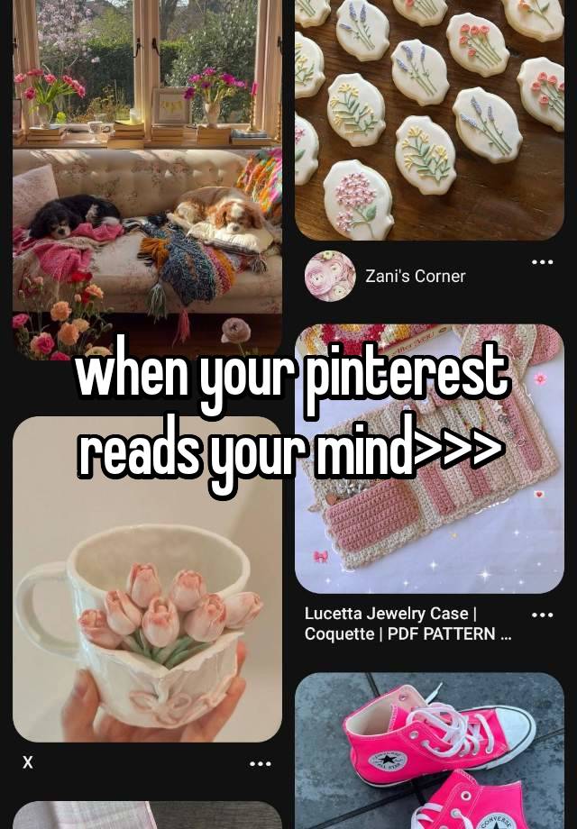 when your pinterest reads your mind>>>