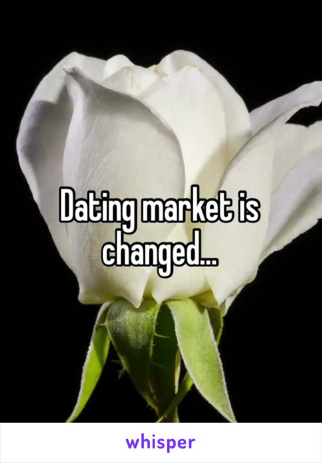 Dating market is changed… 