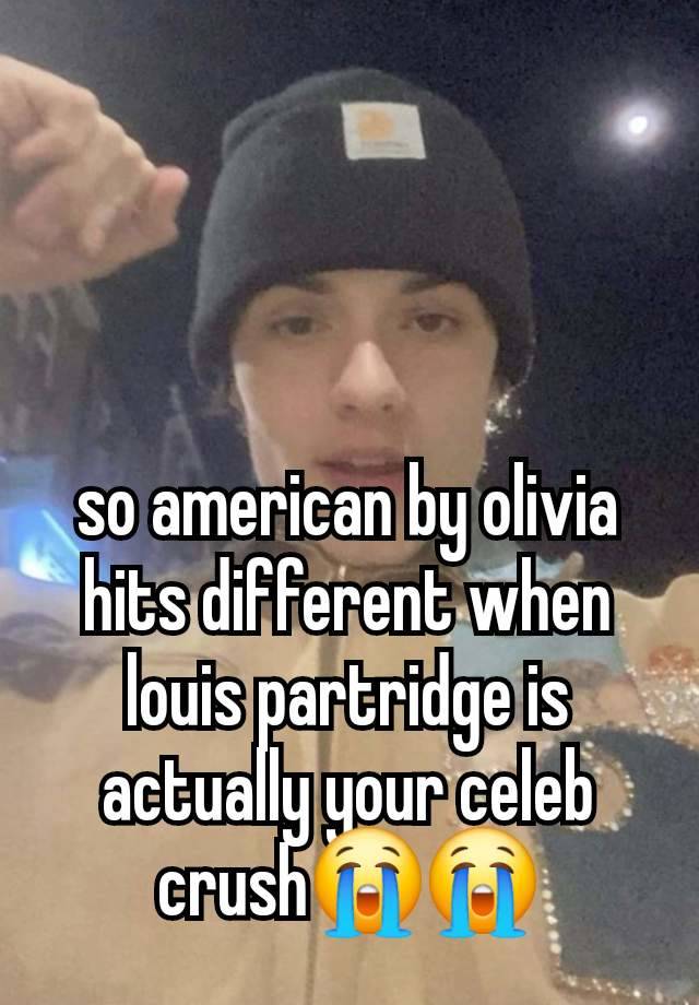 so american by olivia hits different when louis partridge is actually your celeb crush😭😭