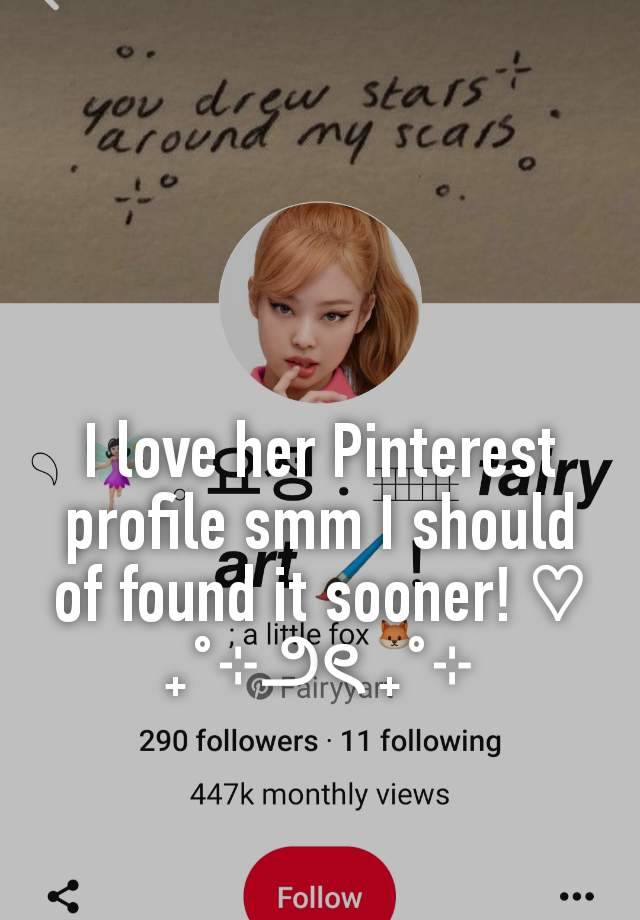 I love her Pinterest profile smm I should of found it sooner! ♡
₊˚⊹౨ৎ ₊˚⊹