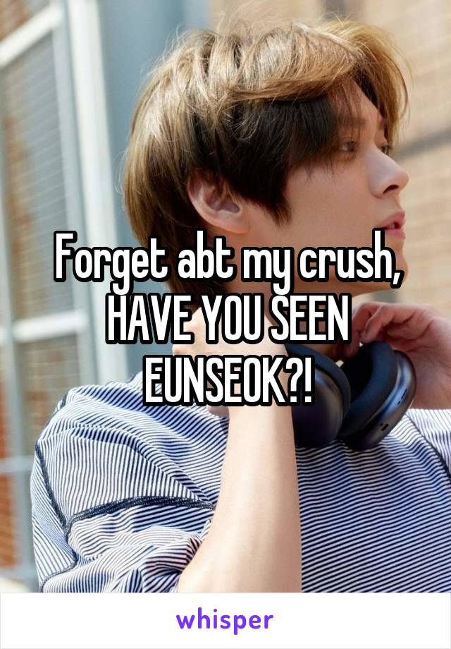 Forget abt my crush, HAVE YOU SEEN EUNSEOK?!