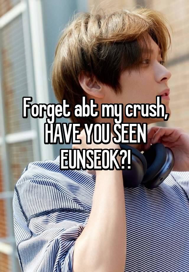 Forget abt my crush, HAVE YOU SEEN EUNSEOK?!