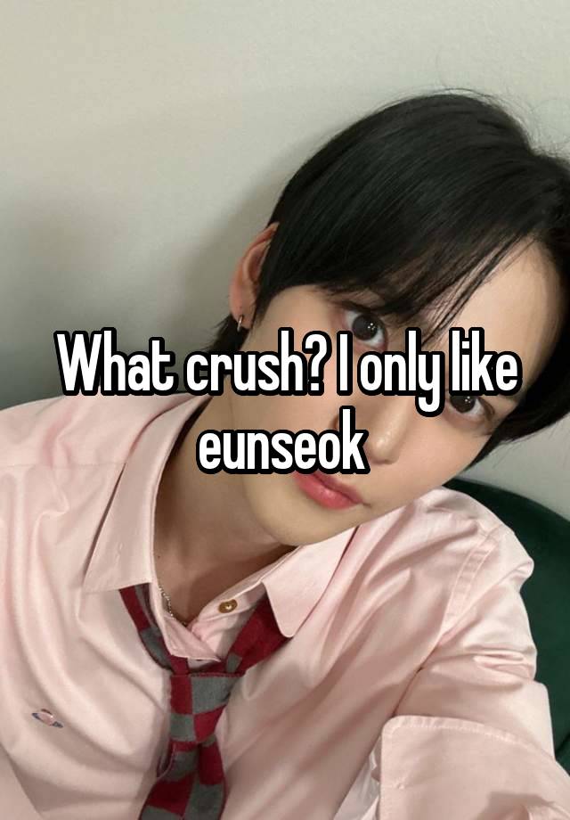 What crush? I only like eunseok 