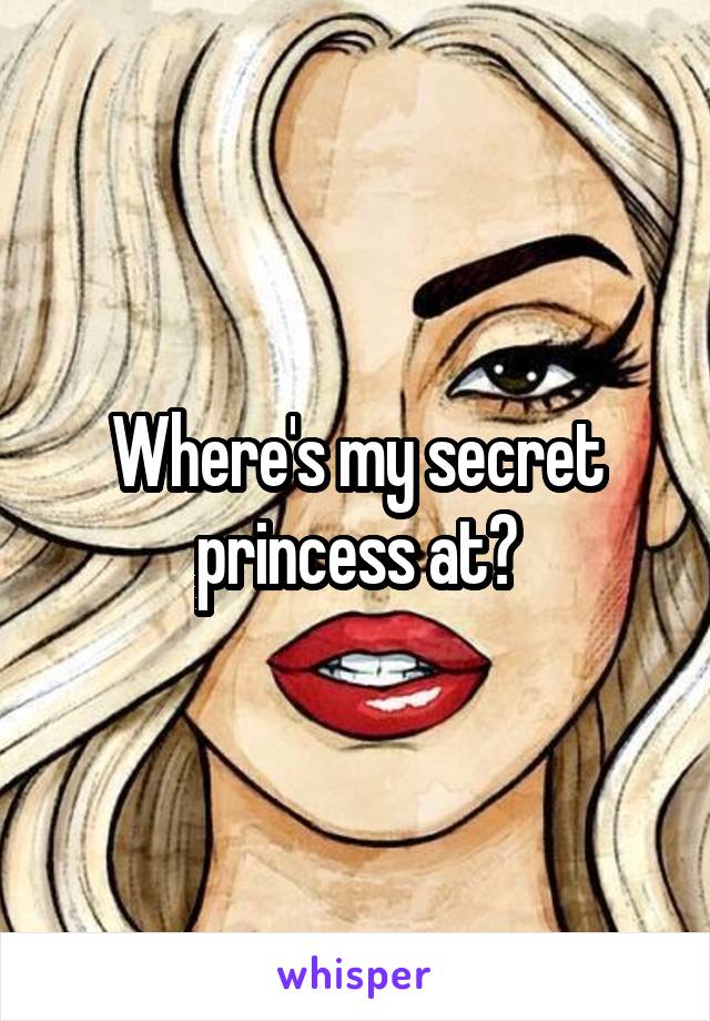 Where's my secret princess at?