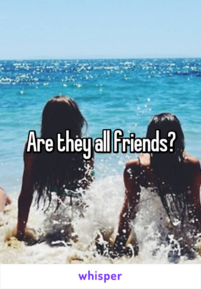 Are they all friends?