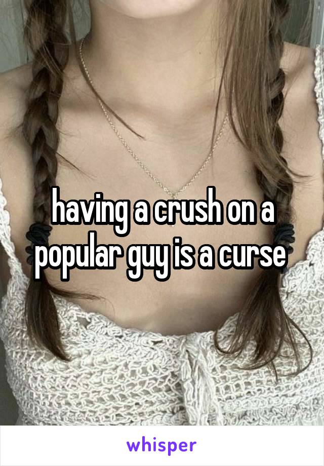 having a crush on a popular guy is a curse 