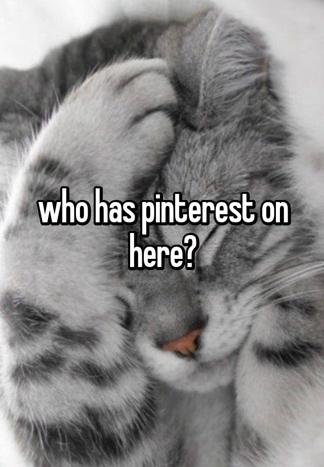 who has pinterest on here?