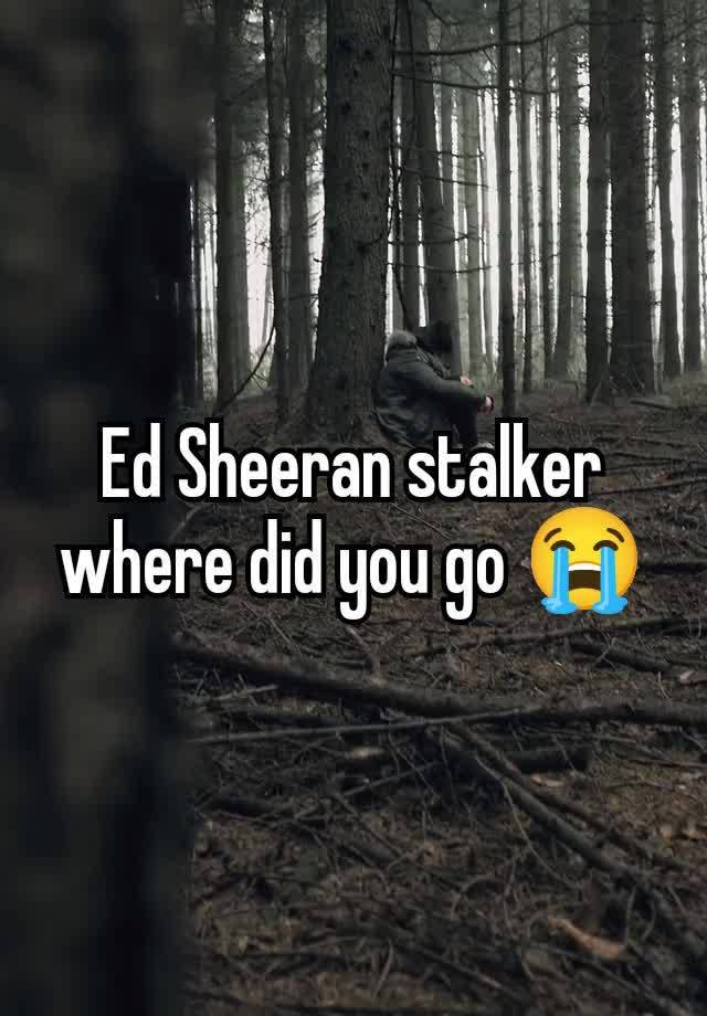 Ed Sheeran stalker where did you go 😭