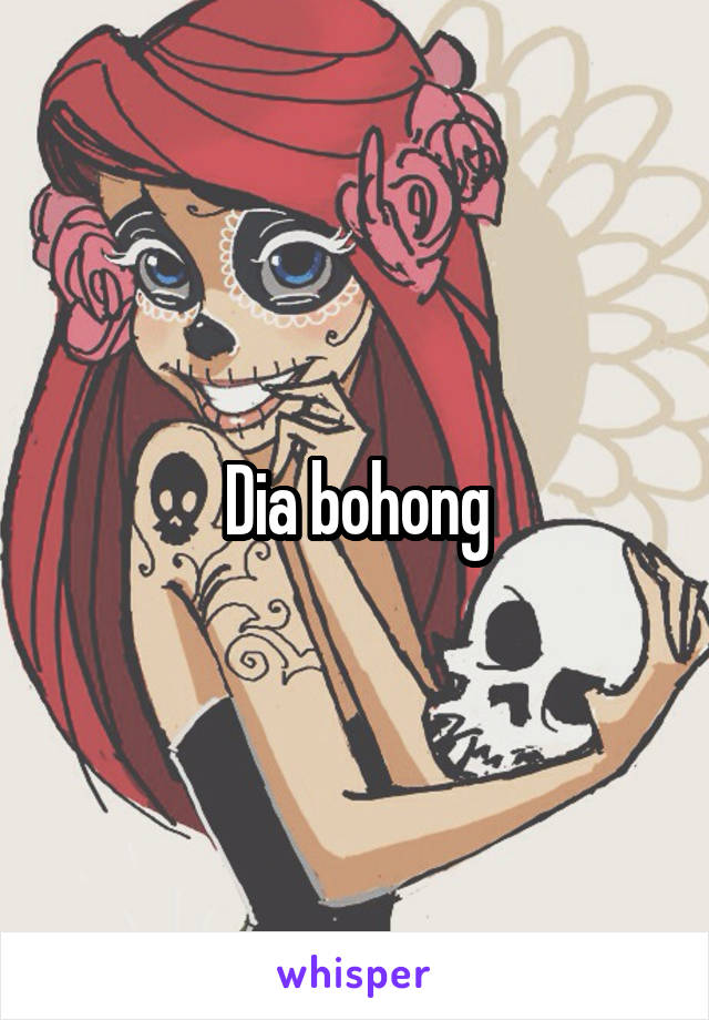 Dia bohong