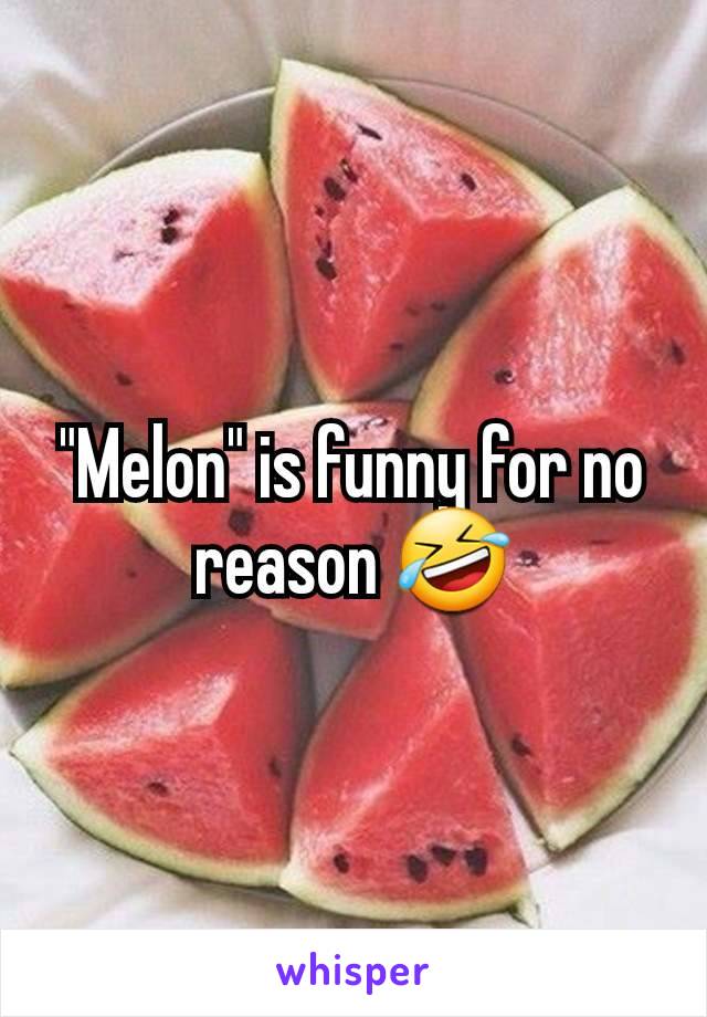 "Melon" is funny for no reason 🤣