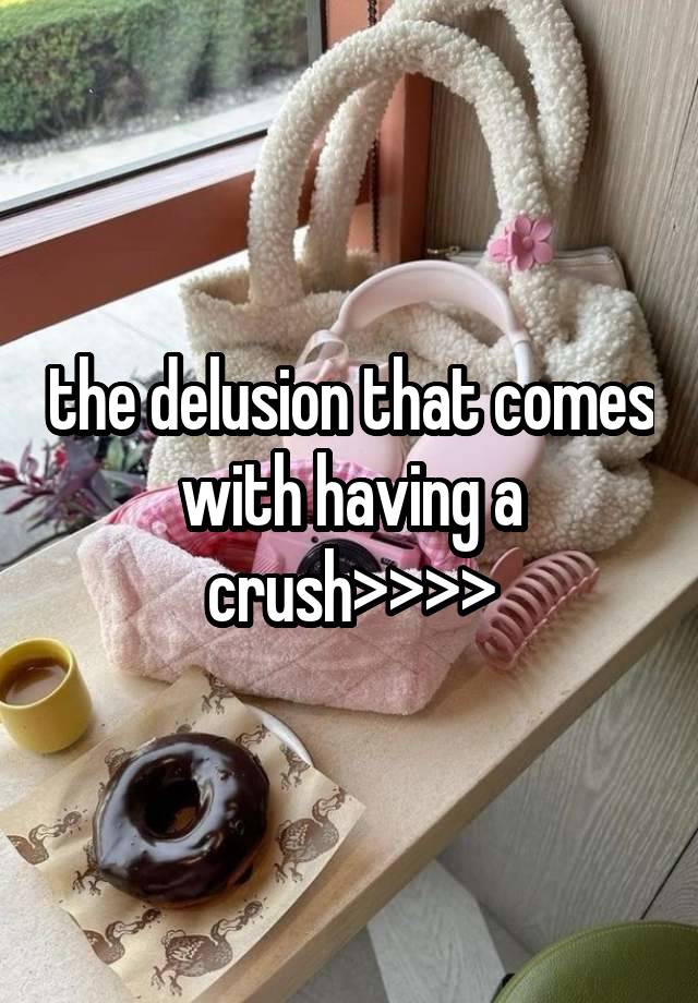 the delusion that comes with having a crush>>>>