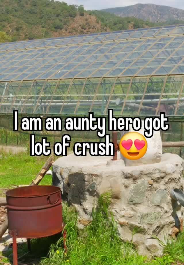 I am an aunty hero got lot of crush 😍 