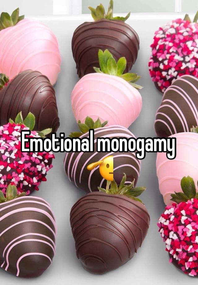 Emotional monogamy 🫡