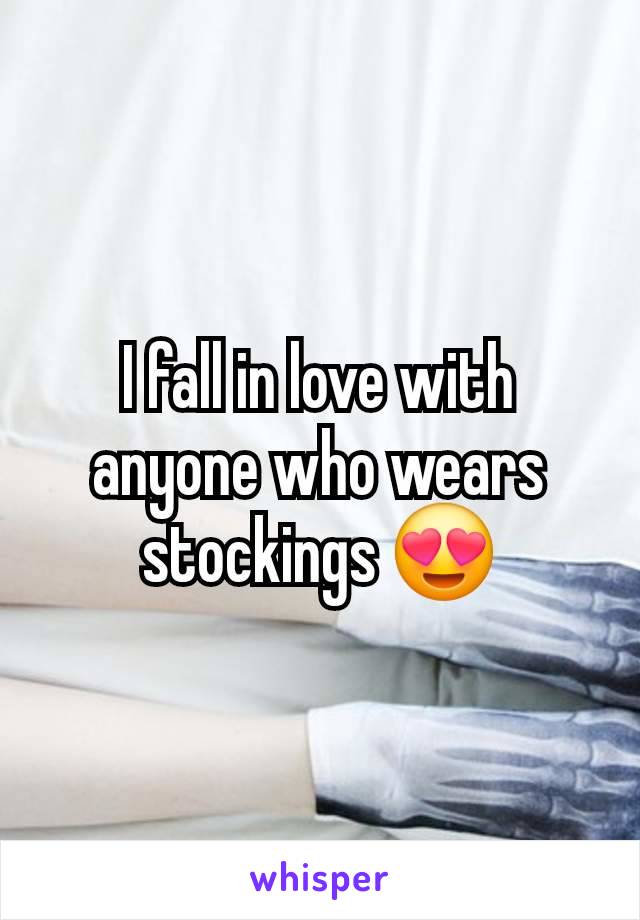 I fall in love with anyone who wears stockings 😍