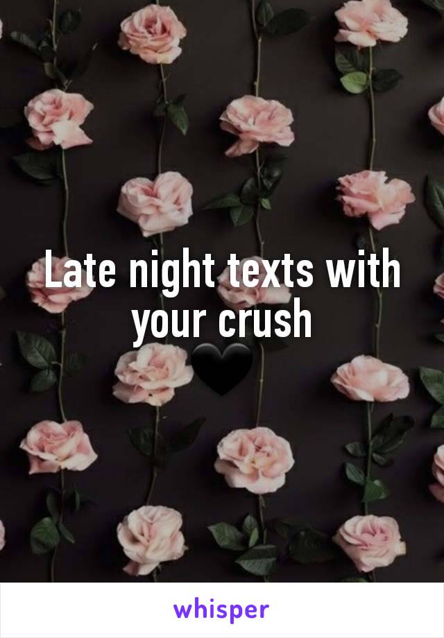 Late night texts with your crush
🖤