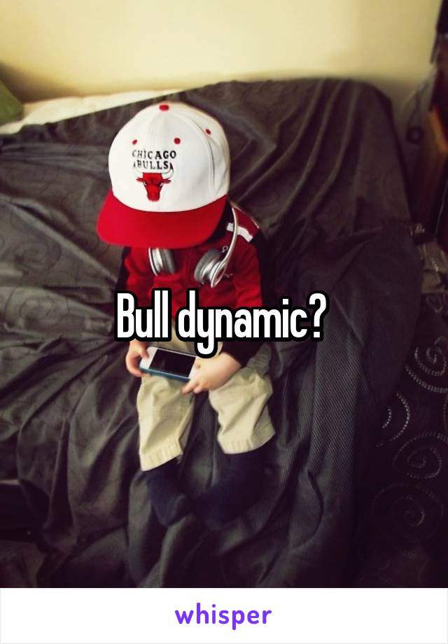 Bull dynamic? 