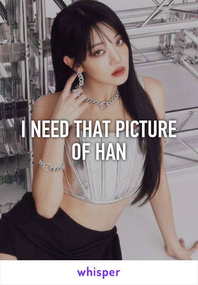 I NEED THAT PICTURE OF HAN