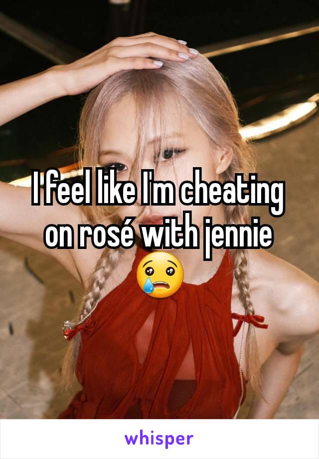 I feel like I'm cheating on rosé with jennie 😢