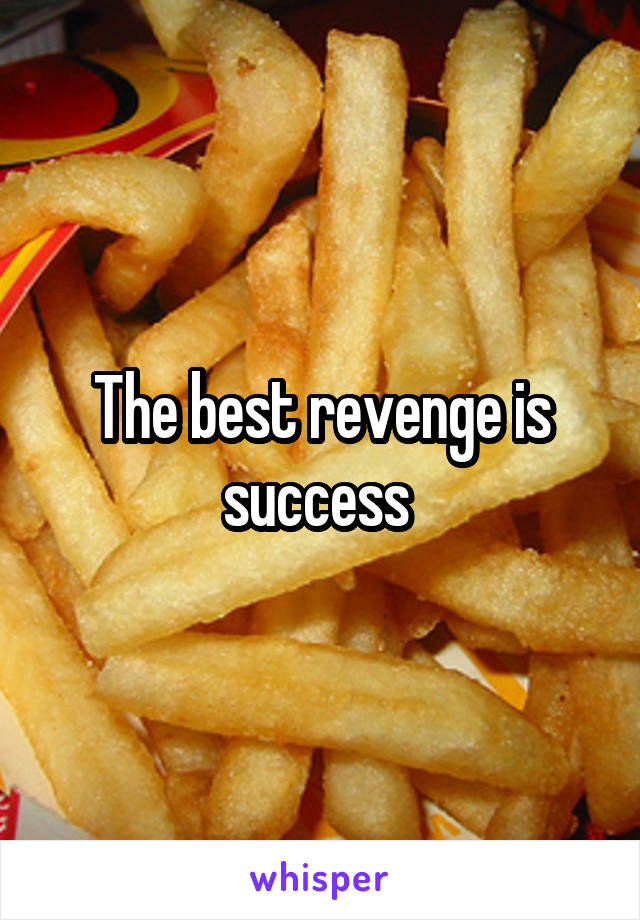 The best revenge is success 