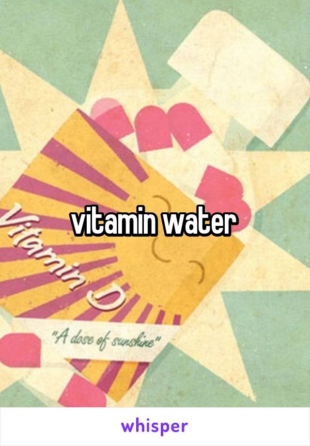 vitamin water 