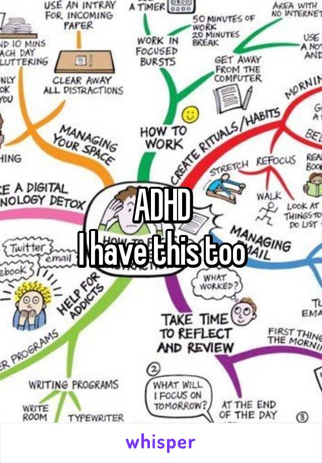 ADHD
I have this too