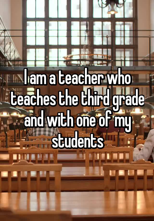 I am a teacher who teaches the third grade and with one of my students