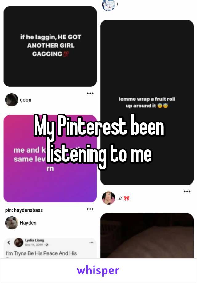 My Pinterest been listening to me