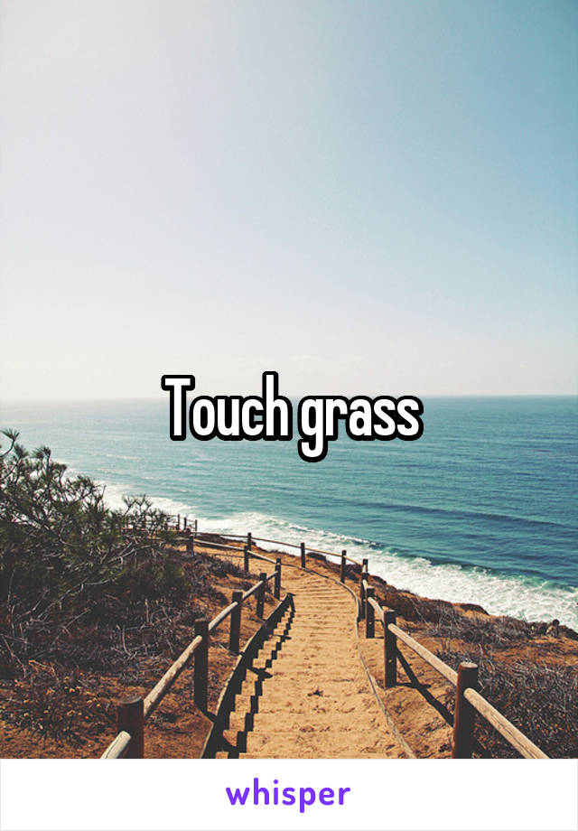 Touch grass