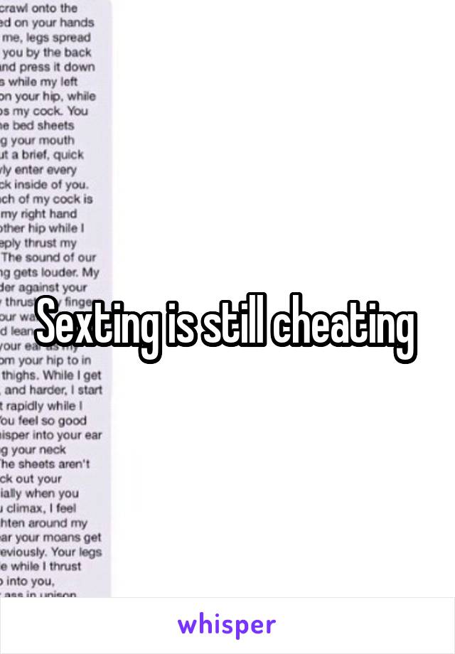 Sexting is still cheating 