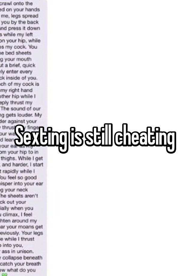 Sexting is still cheating 