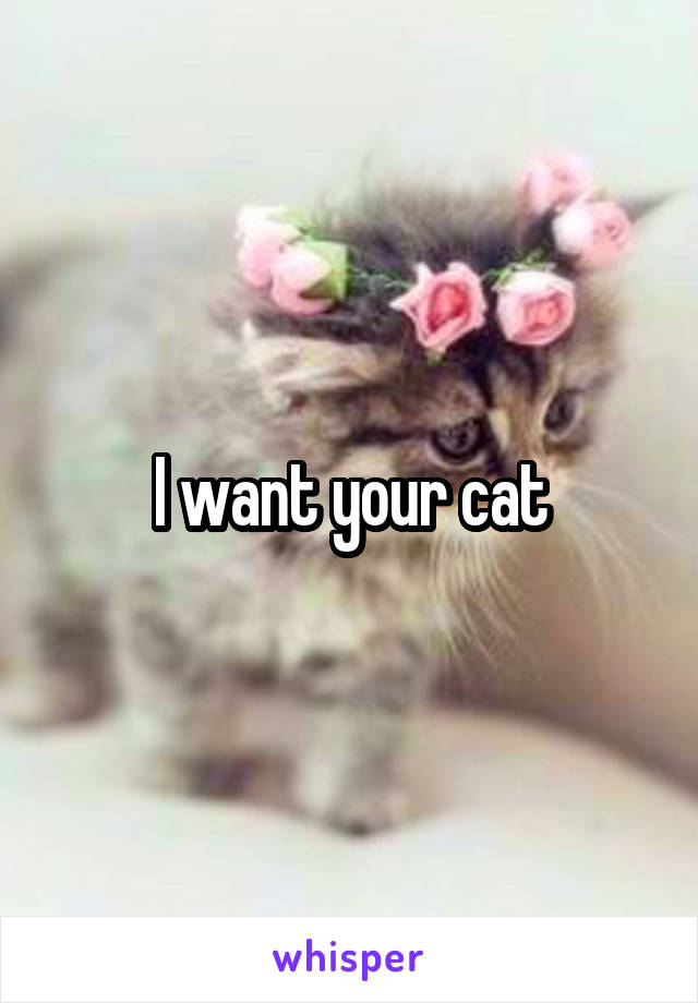 I want your cat