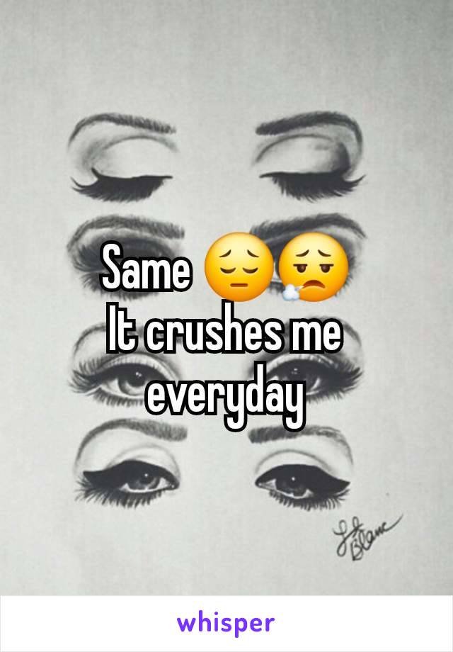 Same 😔😮‍💨
It crushes me everyday