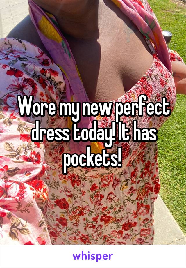 Wore my new perfect dress today! It has pockets! 