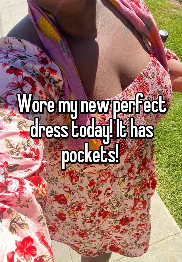 Wore my new perfect dress today! It has pockets! 