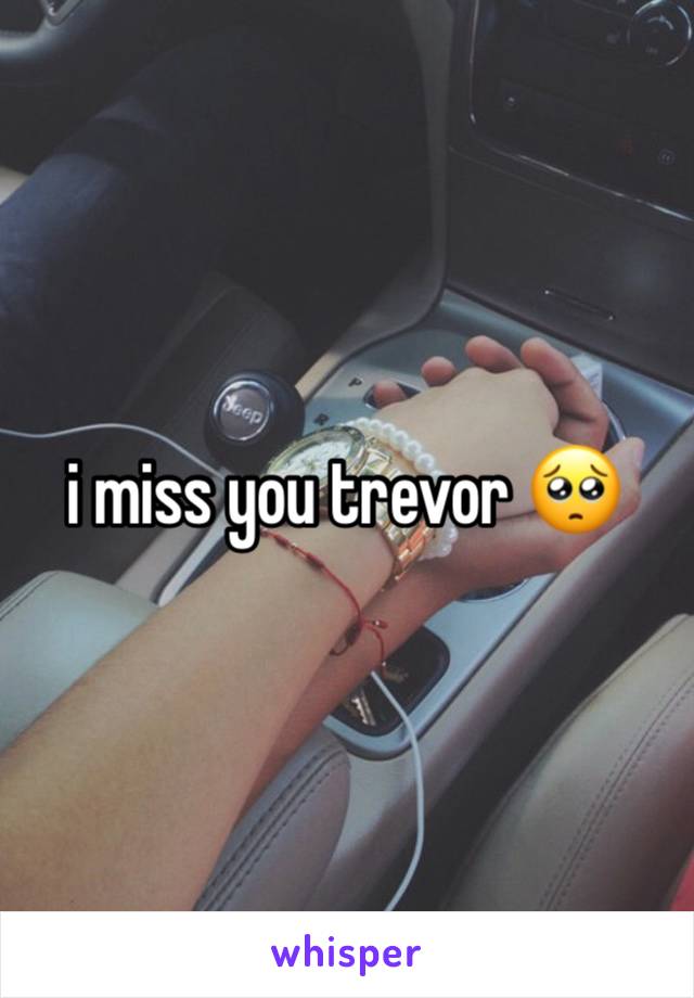 i miss you trevor 🥺