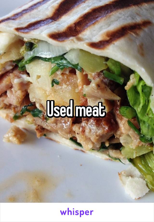 Used meat 