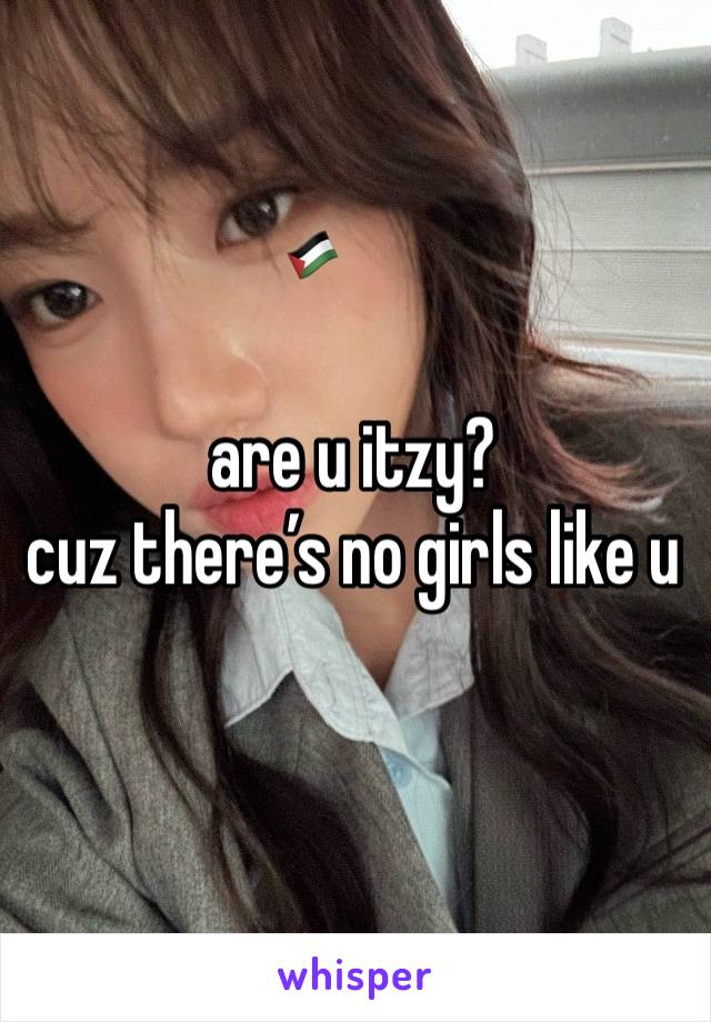 are u itzy?
cuz there’s no girls like u 