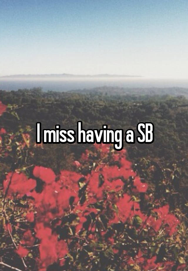 I miss having a SB