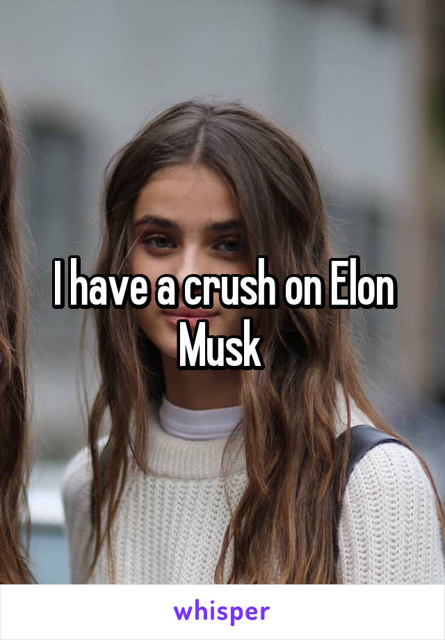 I have a crush on Elon Musk 