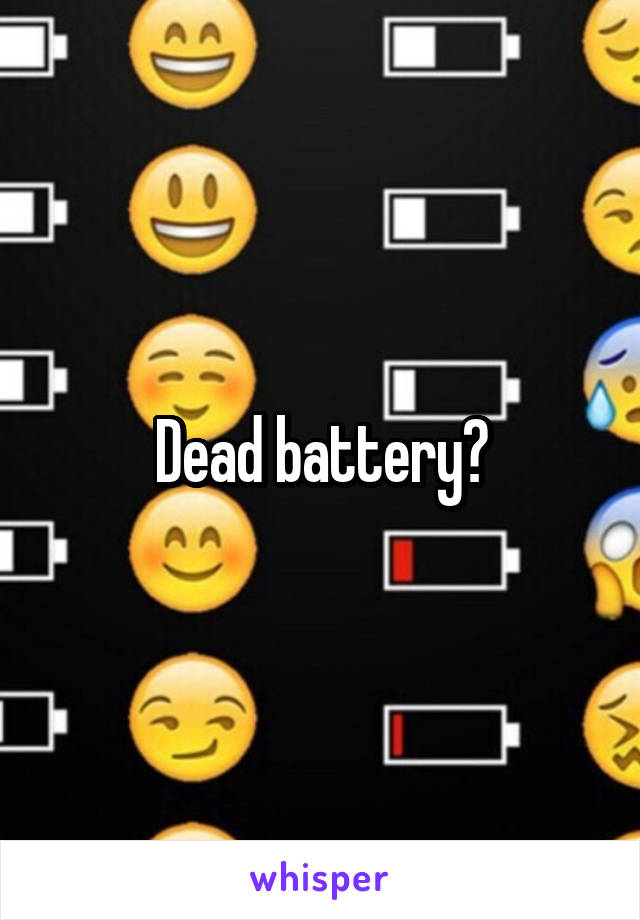 Dead battery?