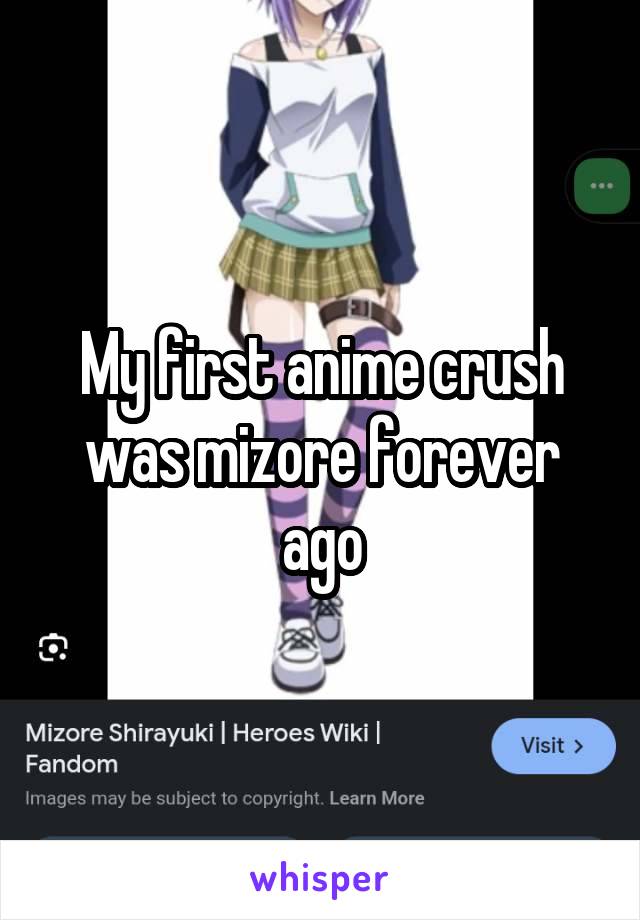 My first anime crush was mizore forever ago