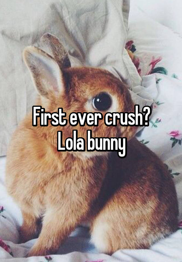 First ever crush?
Lola bunny