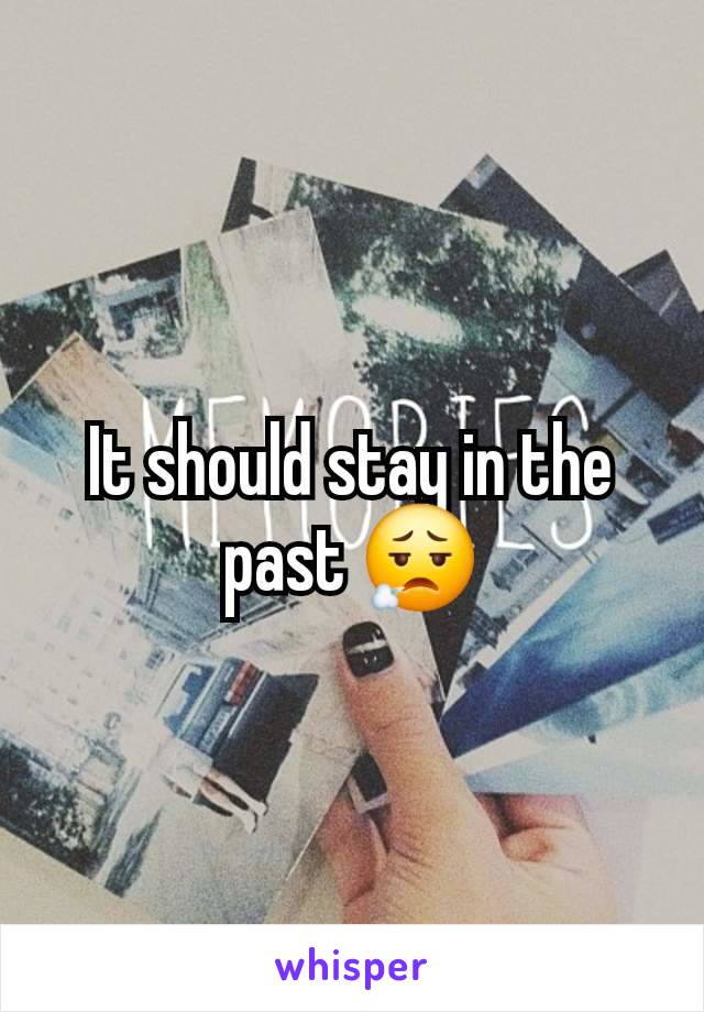 It should stay in the past 😮‍💨