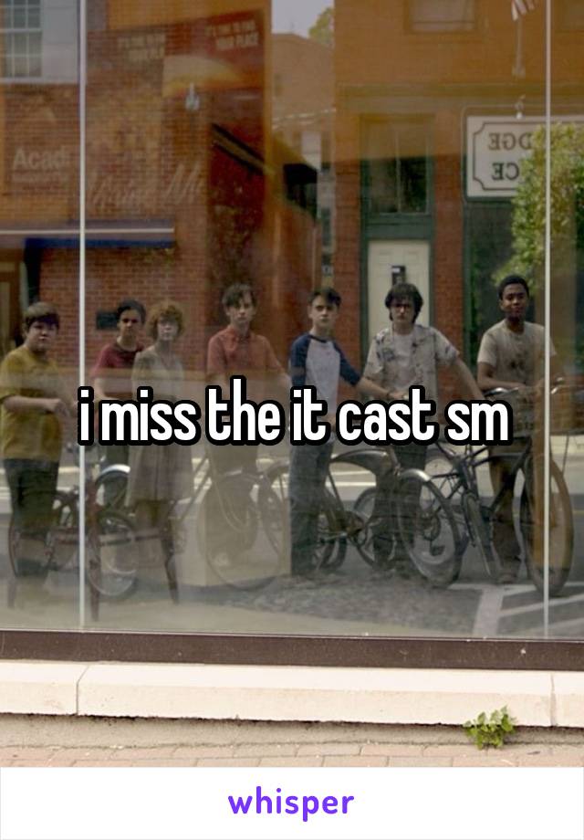 i miss the it cast sm